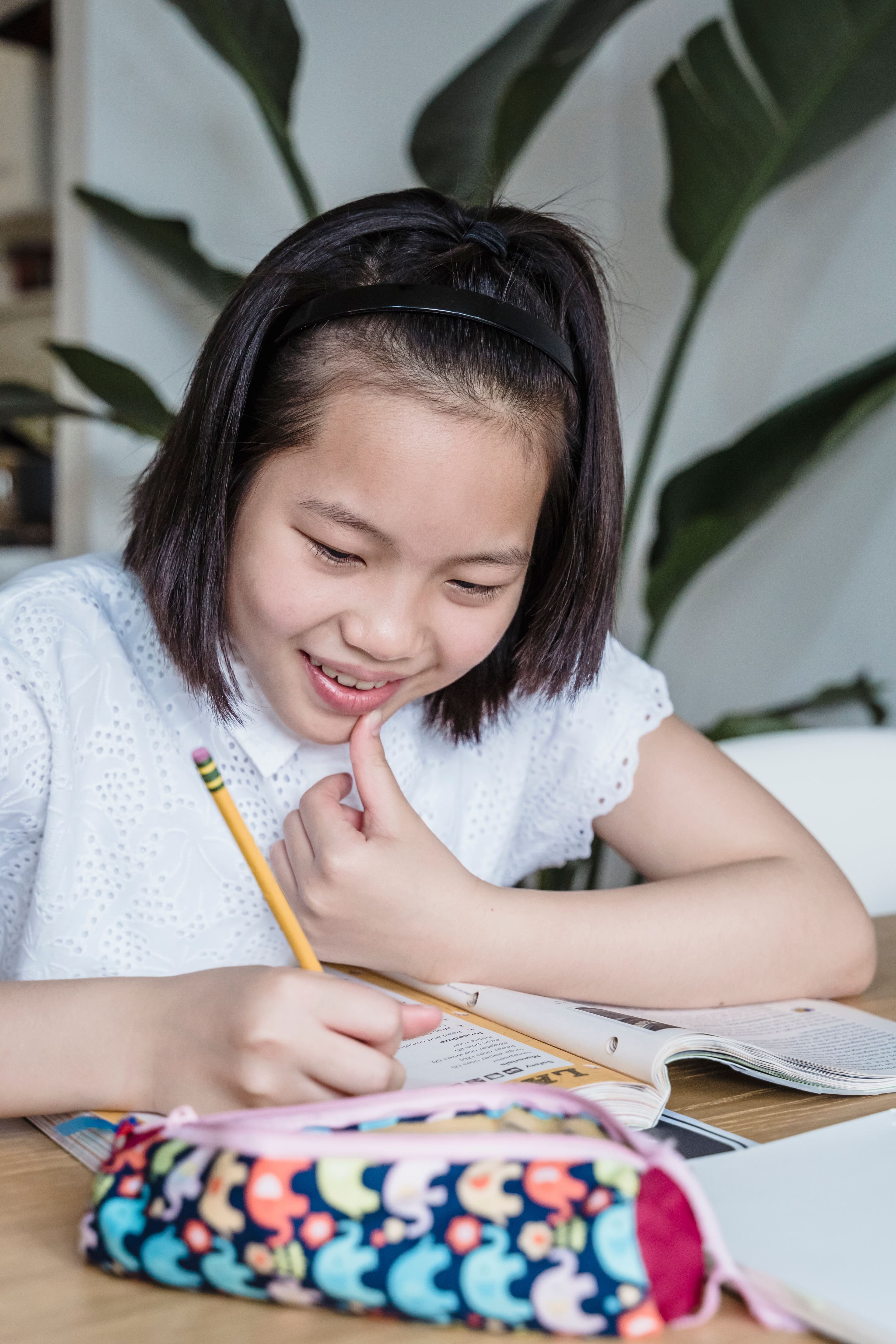 Child studying